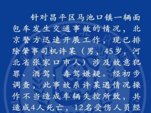 21日北京面包车冲市场 最新报道：嫌犯操作不当致4死12伤